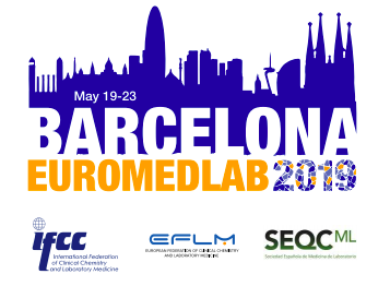 23-й IFCC-EFLM Европейский Конгресс по клинической химии и лабораторной медицине  cостоится в Барселоне 19-23 мая 2019 года
