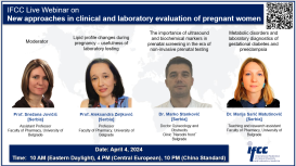 Вебинар IFCC: «Новые подходы в клинико-лабораторной оценке состояния беременных женщин»