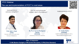 Вебинар IFCC «Применение и внедрение метода тестирования по месту нахождения пациента в сельских районах»
